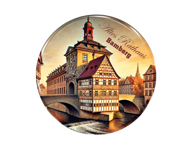 Souvenir Foto Magnet rund Bamberg Ø3.5 cm