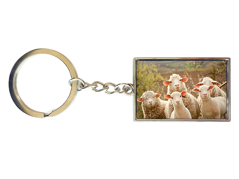 19074 Metall Schlüsselanhänger Schafe