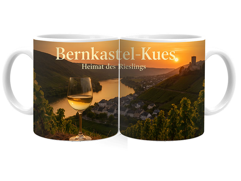Souvenir Foto Tasse Bernkastel-Kues aus Keramik Ø8x9,5cm