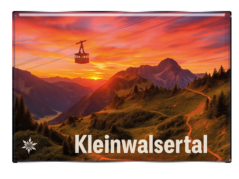 Souvenir Photo magnet Kleinwalsertal 8x5,5cm