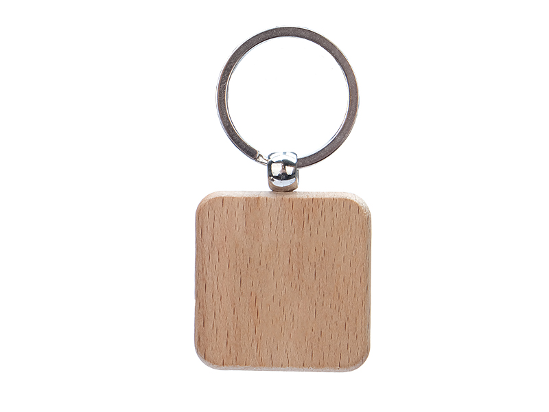 Holz Schlüsselanhänger Quadrat
