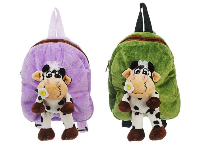 32111 Plüsch Rucksack Kuh