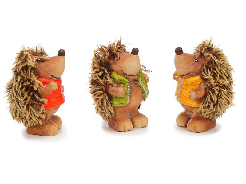 17345 Keramik Igel stehend