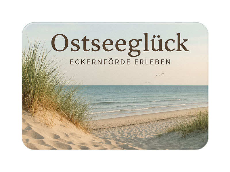 Souvenir Foto Magnet Eckernförde aus Kunststoff 8x5cm