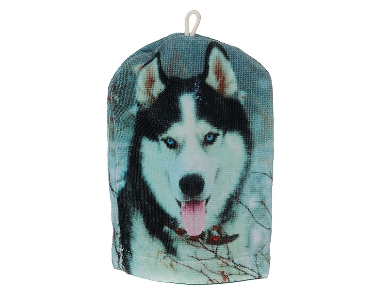 Waschhandschuh Huskydesign