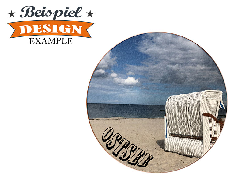 16799-2 Foto Magnet Steingut rund eigenes Design