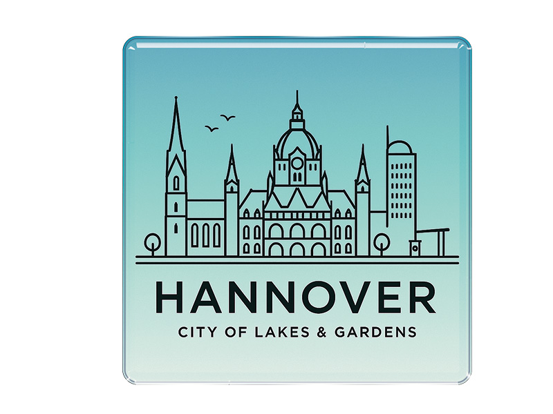 Souvenir Foto Magnet Hannover 6,5x6,5cm