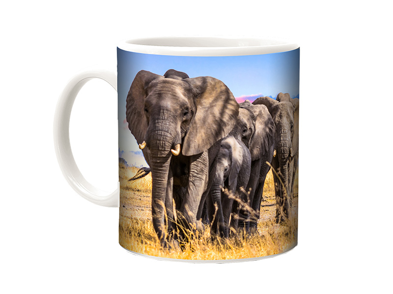 Foto Keramik Tasse Elefanten