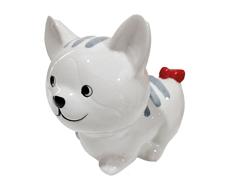 Porcelain money box cat 14x7x14cm