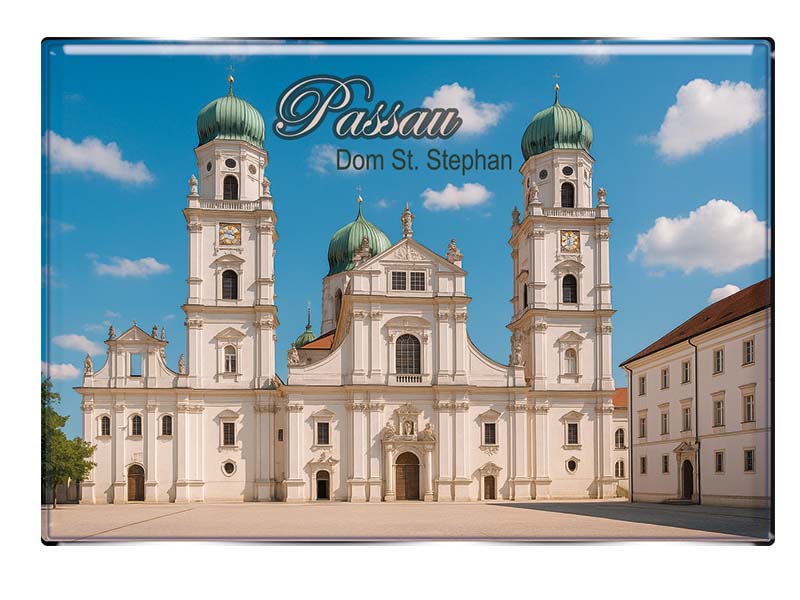 Souvenir Foto Magnet rechteckig Passau 8x5,5cm Souvenir Foto Magnet rechteckig Passau 8x5,5cm