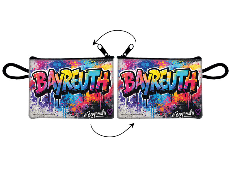 Souvenir Täschchen Bayreuth aus Kunstleder 11x8cm