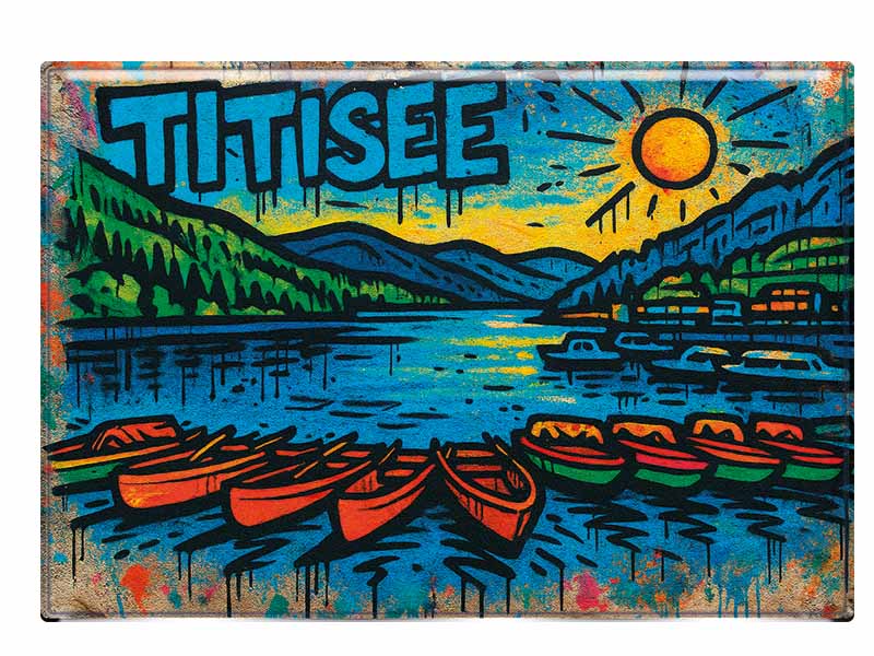 Souvenir Foto Magnet Titisee 9,5x6,5cm