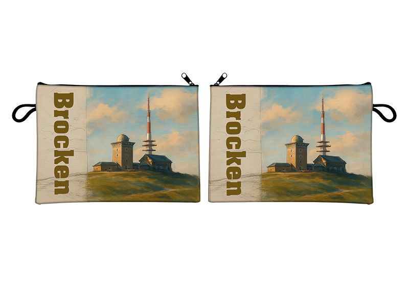 Souvenir Täschchen aus Kunstleder Brocken 21x15cm Souvenir Täschchen aus Kunstleder Brocken 21x15cm