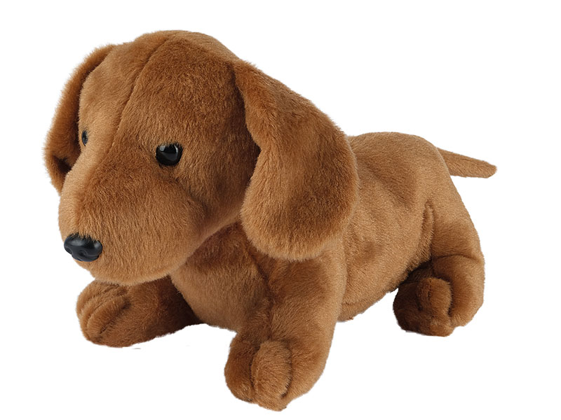 Dackel aus Plüsch, 35x15x17cm    Dackel aus Plüsch, 35x15x17cm