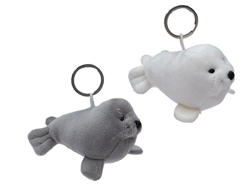 30875 Plüsch Robbe mit Schlüsselanhänger