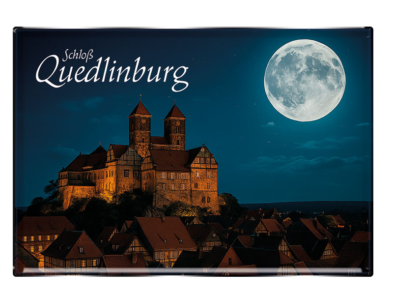 Souvenir Foto Magnet rechteckig Quedlinburg 8x5,5cm Souvenir Foto Magnet rechteckig Quedlinburg 8x5,5cm
