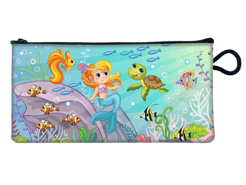 19015 Kunstleder Täschchen Meerjungfrau