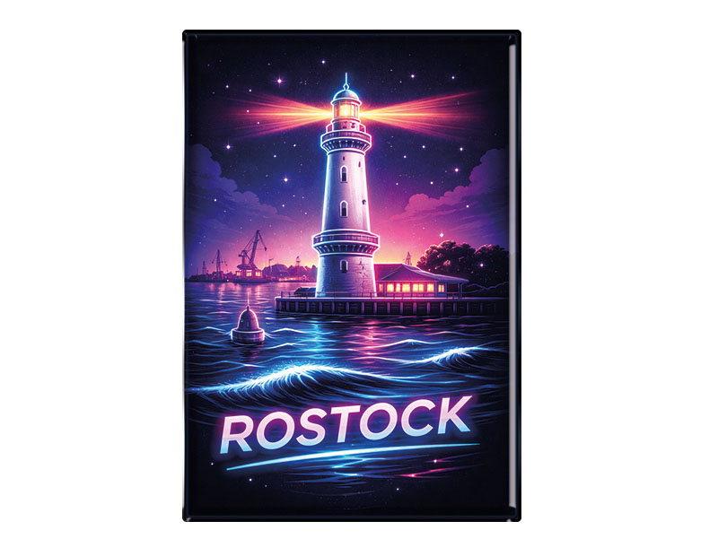 Souvenir Foto Magnet Rostock 9,5x6,5cm