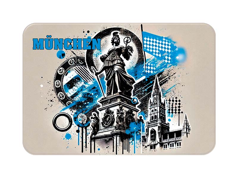 Souvenir Foto Kunststoff Magnet München 8x5cm Souvenir Foto Kunststoff Magnet München 8x5cm