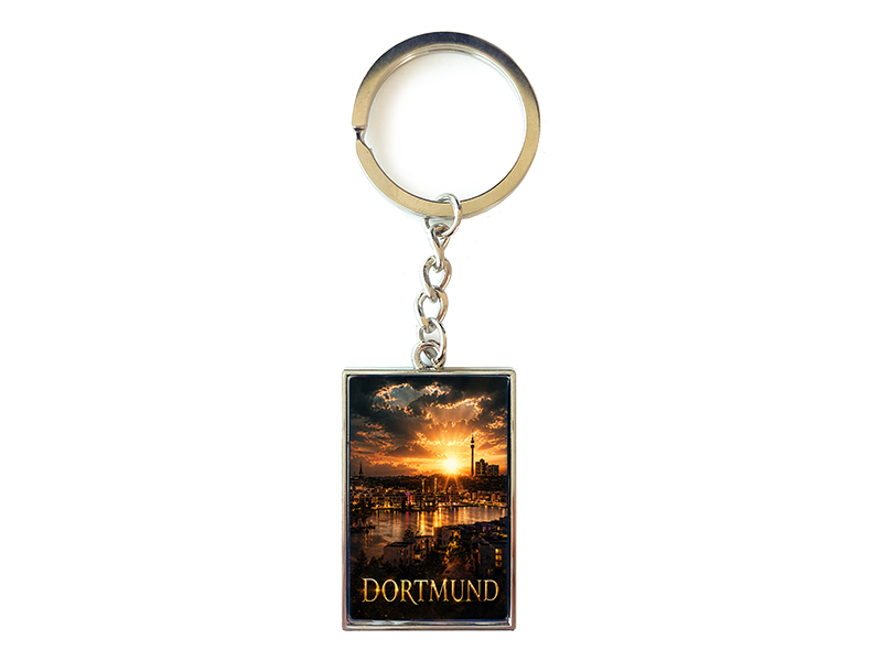 Souvenir Schlüsselanhänger Dortmund aus Metall 10x3cm