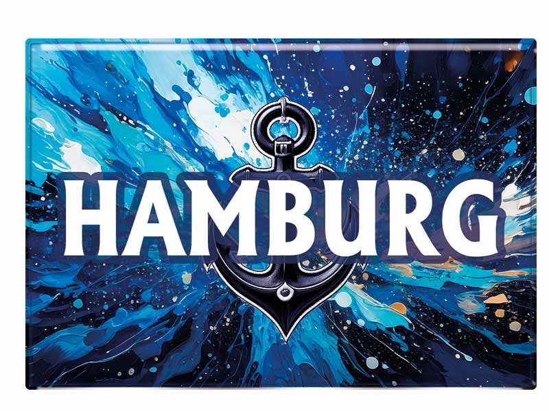 Souvenir Foto Magnet Hamburg 9,5x6,5cm Souvenir Foto Magnet Hamburg 9,5x6,5cm