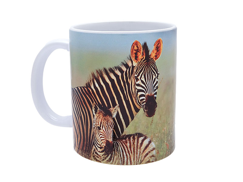 16996-0 Keramik Foto Tasse Zebra