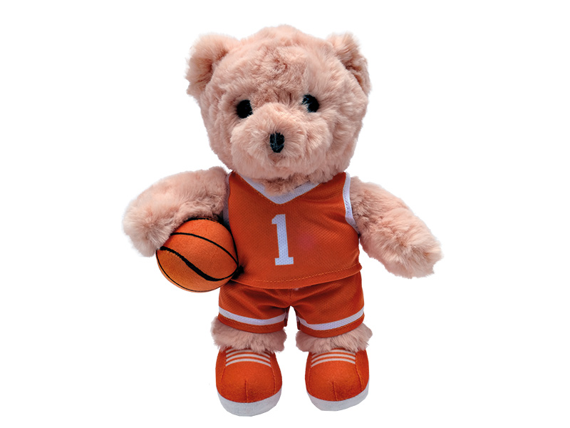 Bär Basektballer aus Plüsch 20x7x28cm
