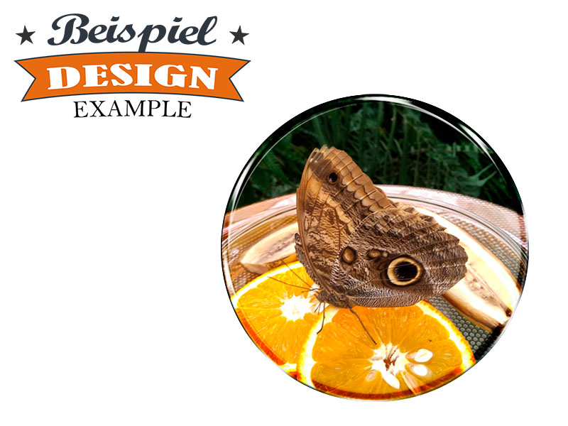 16524-2 Foto Magnet rund eigenes Design