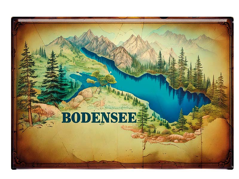 Souvenir Foto Magnet Bodensee 9,5x6,5cm