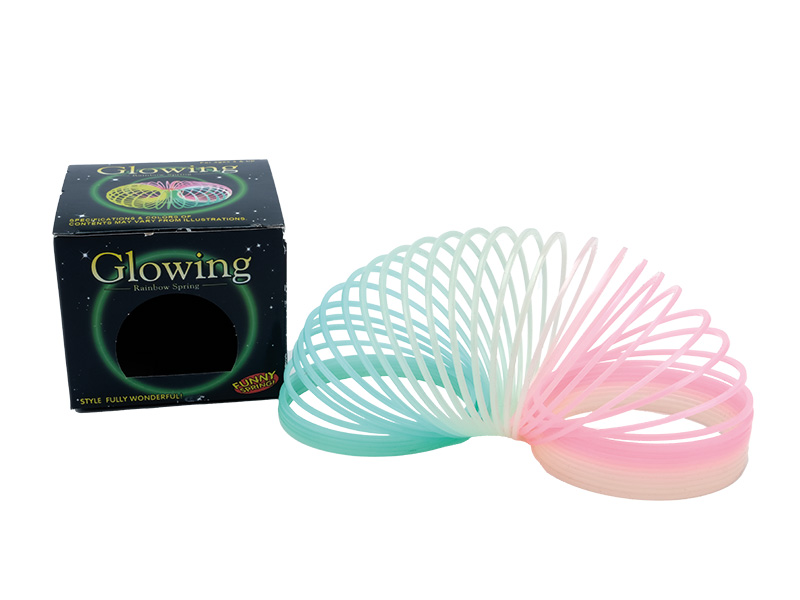 Regenbogenspirale aus Kunststoff Ø7,5cm, floureszierend    Regenbogenspirale aus Kunststoff Ø7,5cm, floureszierend