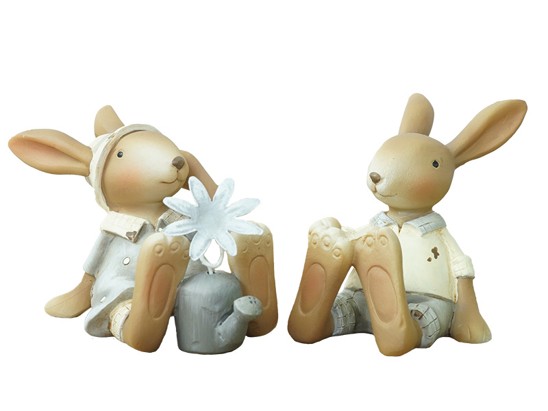 Hase aus Poly, 5x10x6cm    Hase aus Poly, 5x10x6cm
