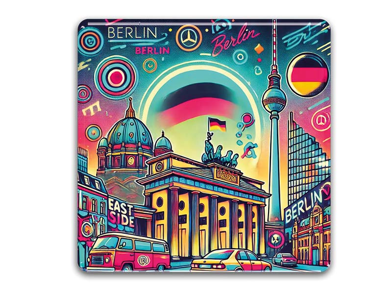 Souvenir Foto Magnet Berlin 8x8cm Souvenir Foto Magnet Berlin 8x8cm