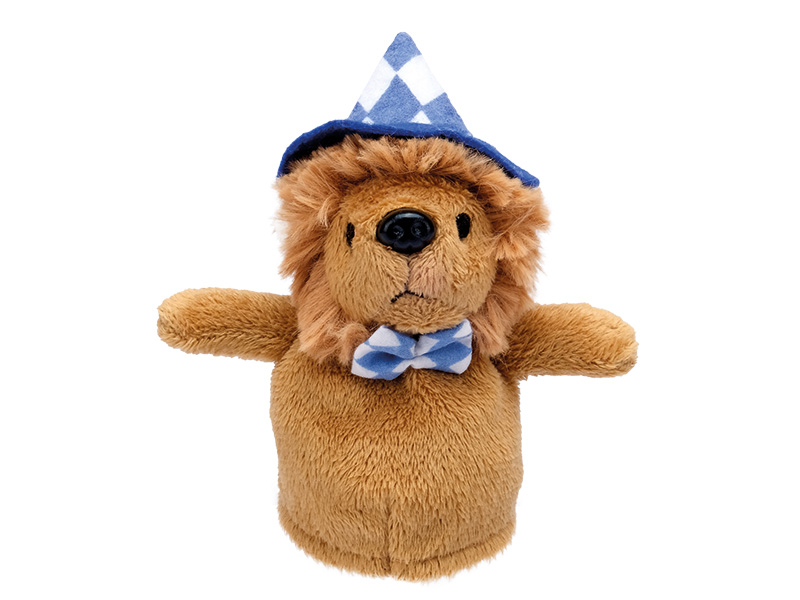 Eierwärmer Bayernlöwe aus Plüsch Ø5x11cm    Eierwärmer Bayernlöwe aus Plüsch Ø5x11cm