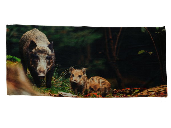 60347 Badetuch Wildschwein Design