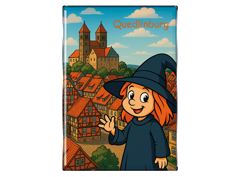 Souvenir Foto Magnet rechteckig Quedlinburg 8x5,5cm Souvenir Foto Magnet rechteckig Quedlinburg 8x5,5cm