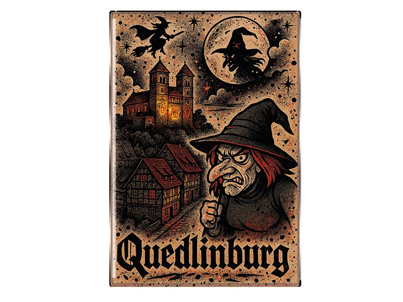 Souvenir Foto Magnet rechteckig Quedlinburg 8x5,5cm Souvenir Foto Magnet rechteckig Quedlinburg 8x5,5cm