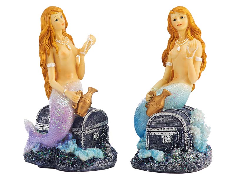 15213 Poly Meerjungfrau auf Truhe