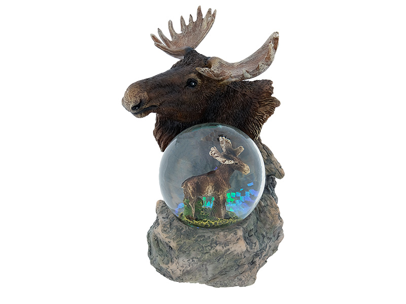 18115 Poly Glitzerkugel Elch