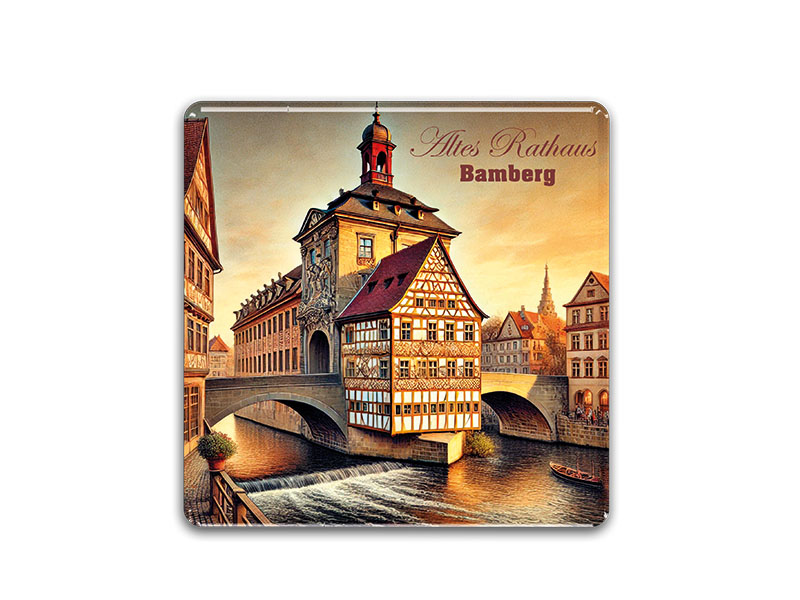 Souvenir Foto Magnet Bamberg 3,5x3,5cm