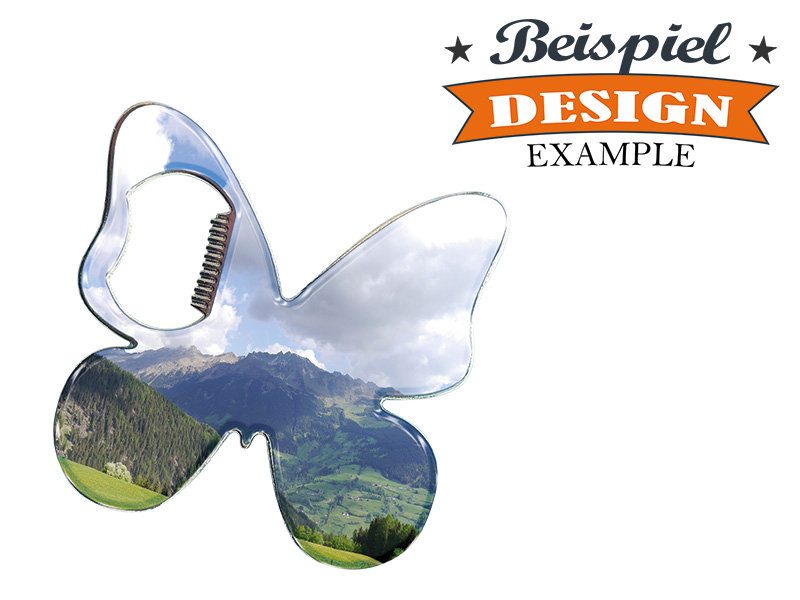 Metall Magnet Kapselheber Schmetterling eigenes Design