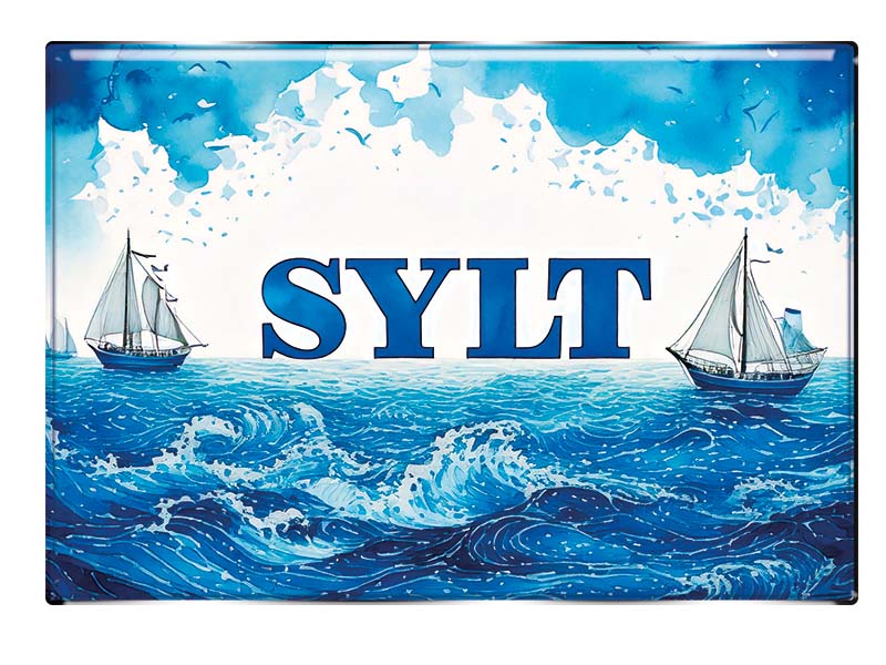 Souvenir Foto Magnet rechteckig Sylt 8x5,5cm Souvenir Foto Magnet rechteckig Sylt 8x5,5cm