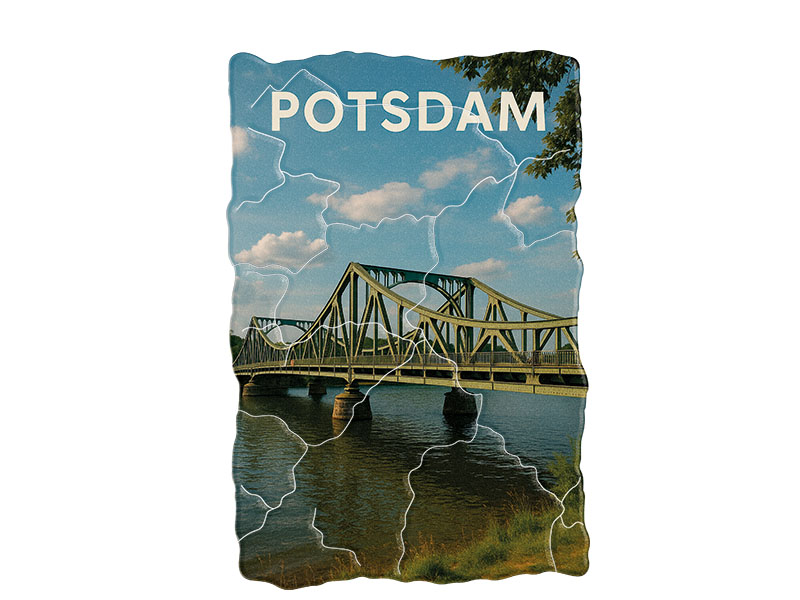 Souvenir Foto Kunststoff Magnet Potsdam 8x5cm Souvenir Foto Kunststoff Magnet Potsdam 8x5cm