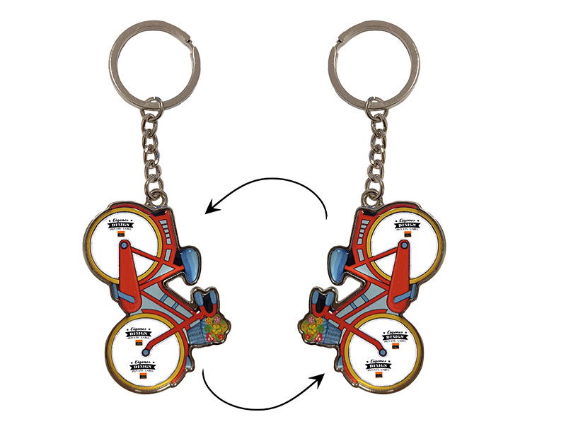 Schlüsselanhänger Fahrrad aus Metall 13x4,5cm   