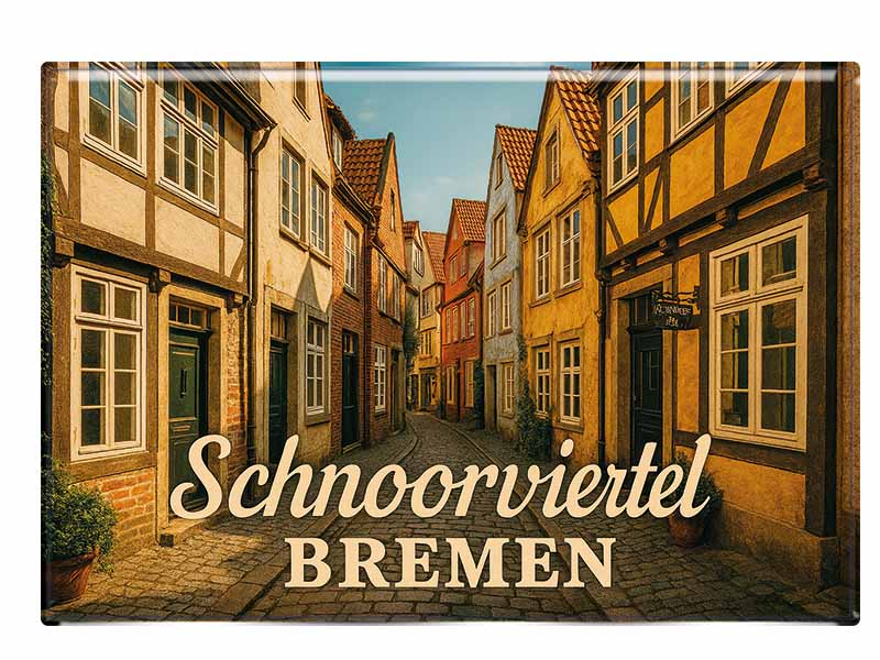 Souvenir Foto Magnet Bremen 9,5x6,5cm