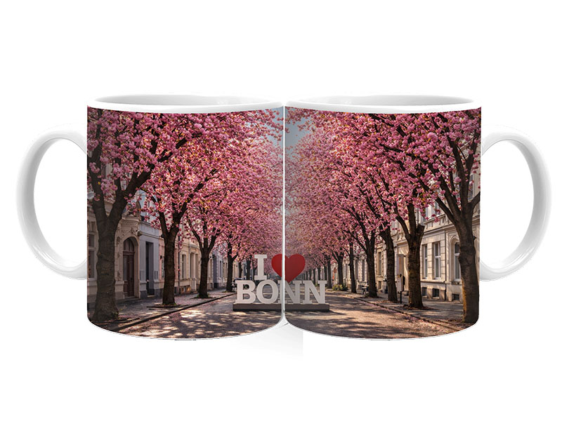 Souvenir ceramic mug  Bonn Ø8x9,5cm