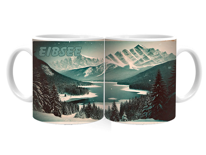Souvenir Ceramic mug  Eibsee Ø8x9,5cm