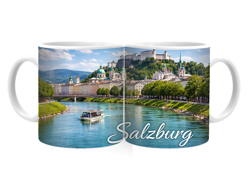 Souvenir Foto Tasse Salzburg aus Keramik Ø8x9,5cm