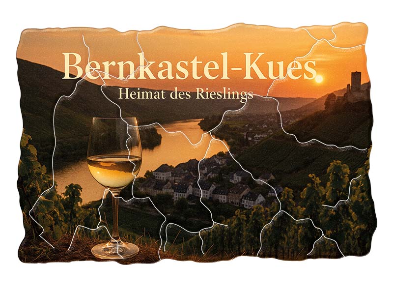 Souvenir Foto Magnet Bernkastel-Kues aus Kunststoff 8x5cm