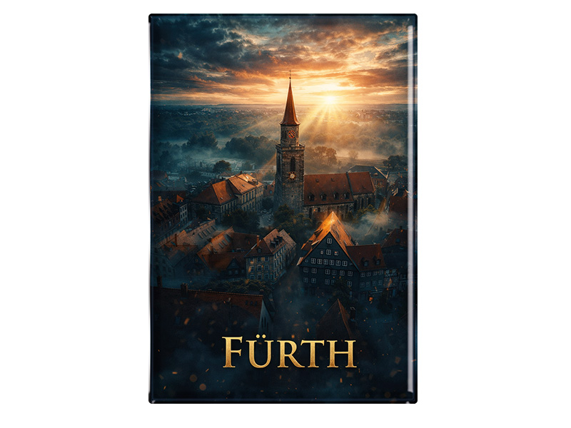 Souvenir Foto Magnet Fürth 9,5x6,5cm