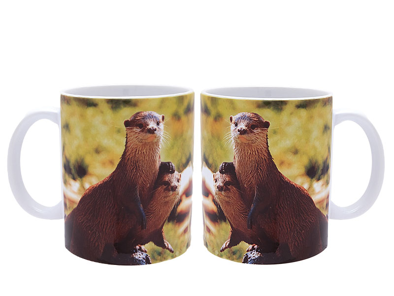 Foto Tasse Otter aus Keramik Ø8x9,5cm    Foto Tasse Otter aus Keramik Ø8x9,5cm